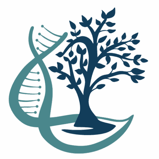 Integrative Health logo featuring a DNA strand and tree symbolizing whole-body wellness and balance