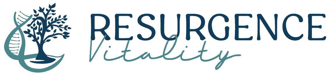 Integrative Health brand logo for Resurgence Vitality representing whole-person wellness and balance